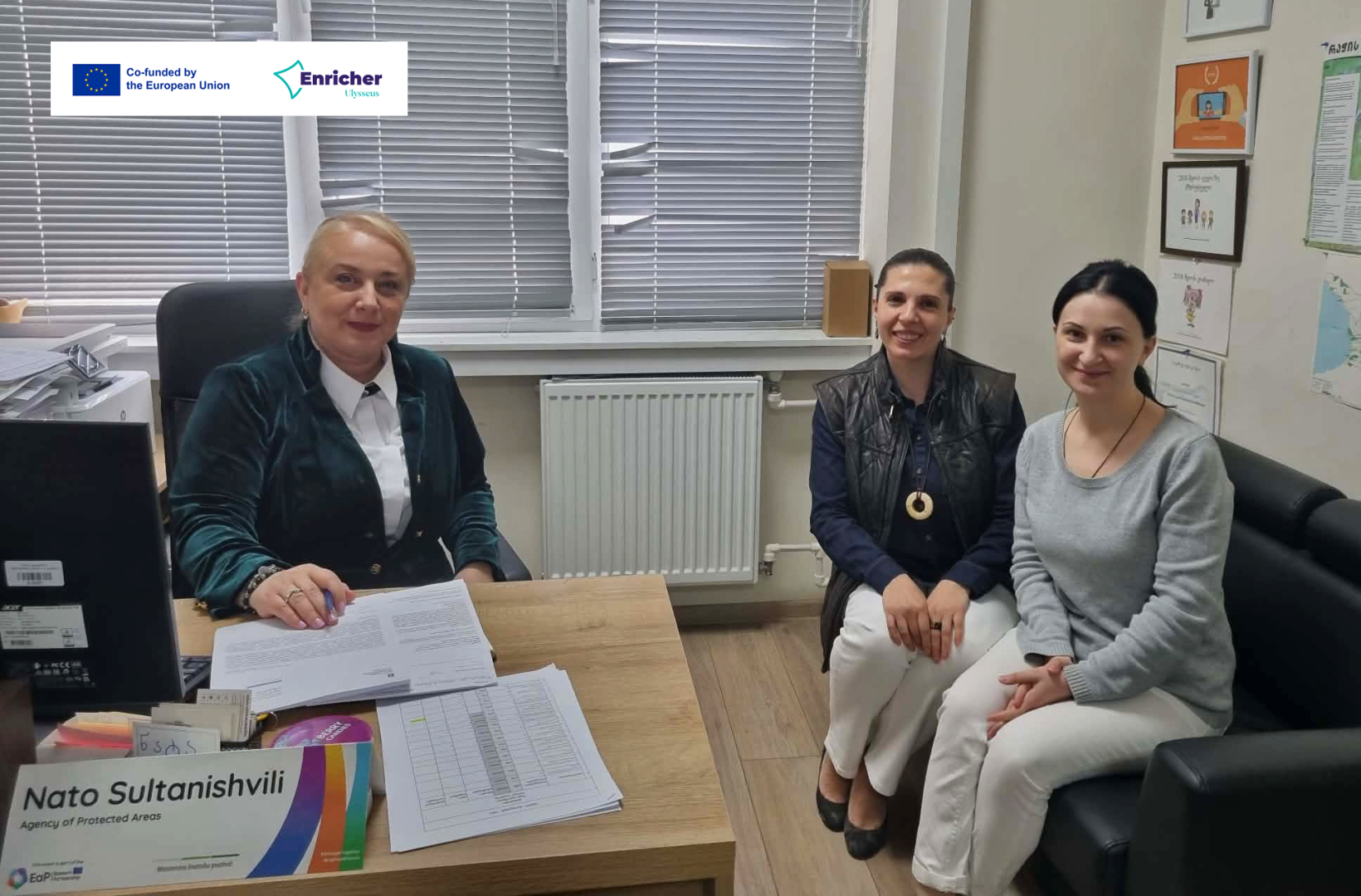 კავკასიის უნივერსიტეტის მწვანე ტურიზმის ჰაბის შეხვედრა დაცული ტერიტორიების სააგენტოს წარმომადგენლებთან